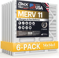 BNX TruFilter 14x14x1 Air Filter MERV 11 (6-Pack) - Allergen Defense
