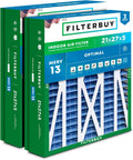 Filterbuy 21x27x5 Air Filter MERV 13 Optimal Smoke & Allergy Defense