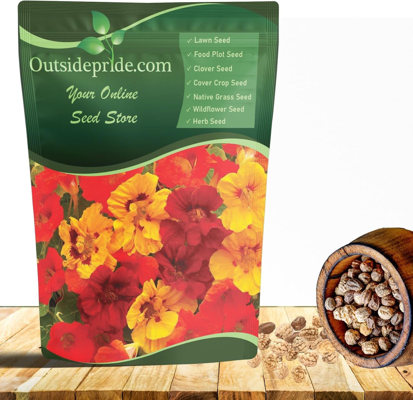 Jewel Mix Nasturtium Seeds for Vibrant Blooms and Gardens
