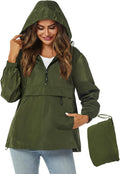 Avoogue Womens Rain Jacket with Hood - Lightweight Packable Totes