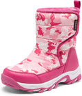 Boys Girls Snow Boots Waterproof Mid Calf with Faux Fur Lining DREAM