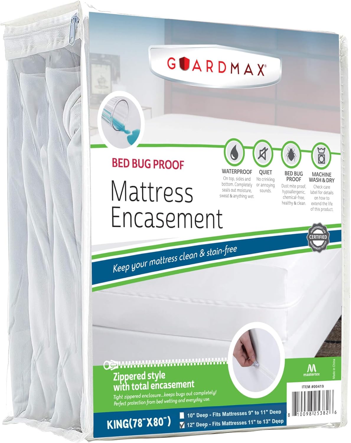 Guardmax Jersey Knitted King Zippered Mattress Encasement Review
