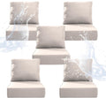 6 Inch Plush Outdoor Chair Cushion Set for Superior Comfort