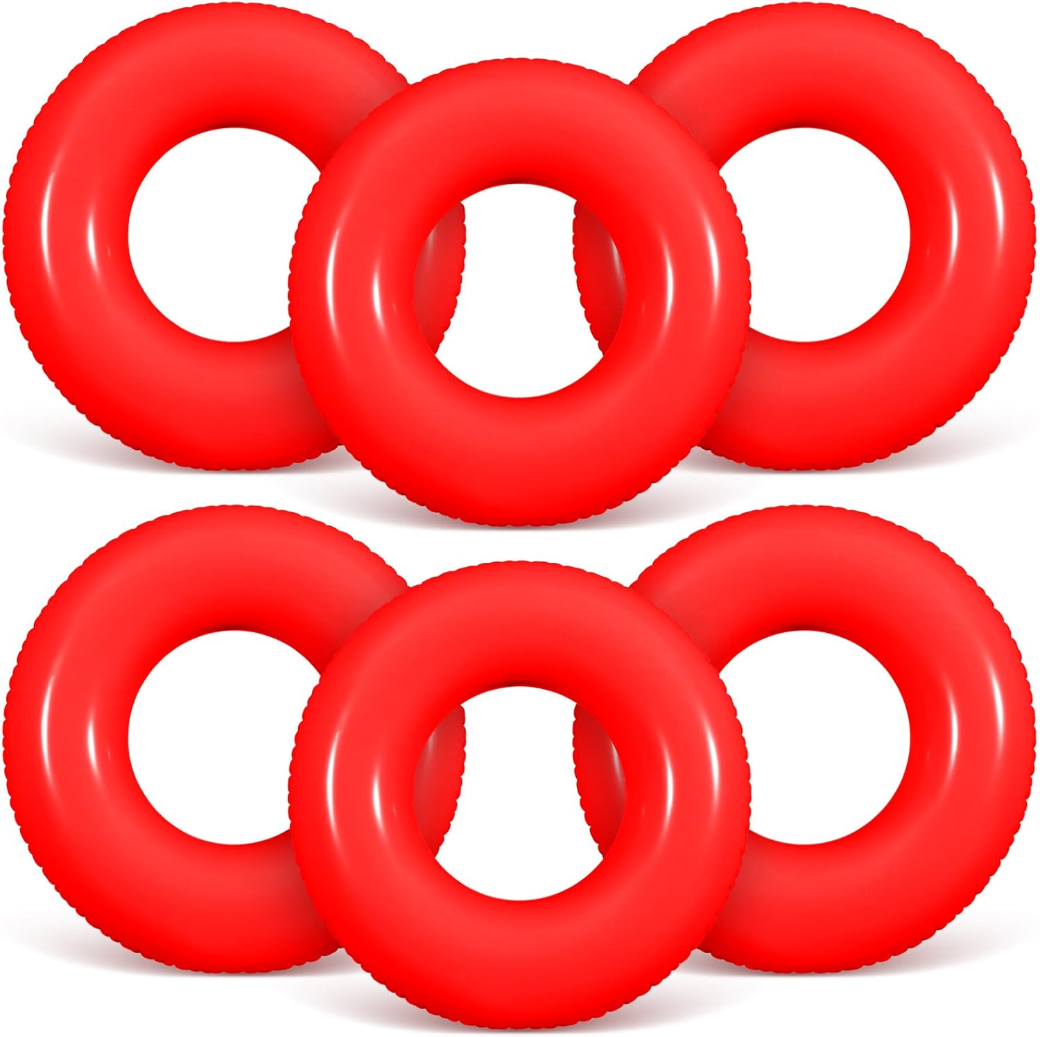6 Pcs Inflatable Pool Floats for Adults Summer Fun and Relaxation