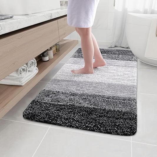 Arotive Microfiber Bathroom Rugs: Soft, Absorbent, Non-Slip Mats