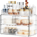 Stackable Cosmetic Organizer with 3 Drawers - Clear Acrylic Storage
