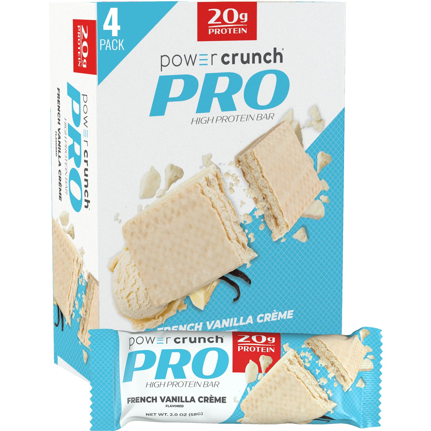 High-Protein French Vanilla Wafer Bars