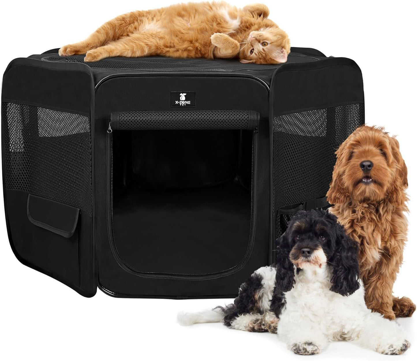 Portable Pet Playpen for Dogs, Cats, and Small Animals