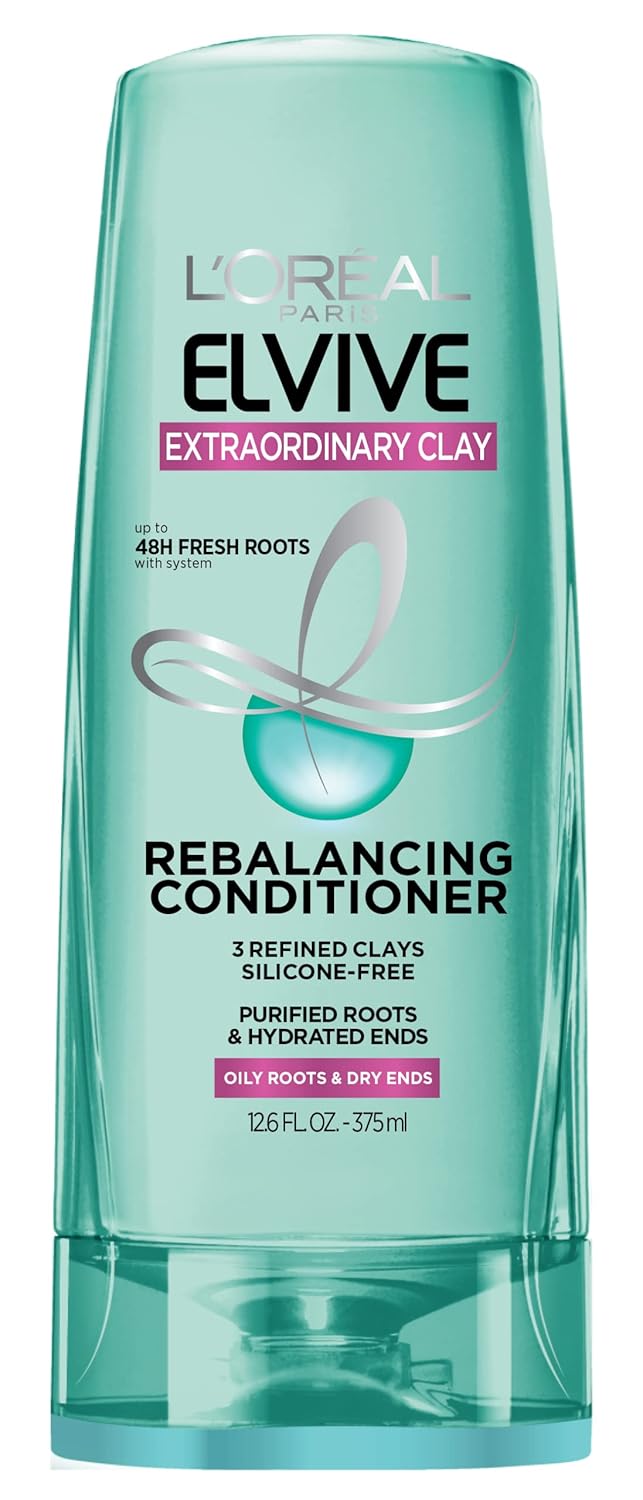 L'Oreal Paris Elvive Clay Conditioner, Rebalances Oil, 12.6 fl oz