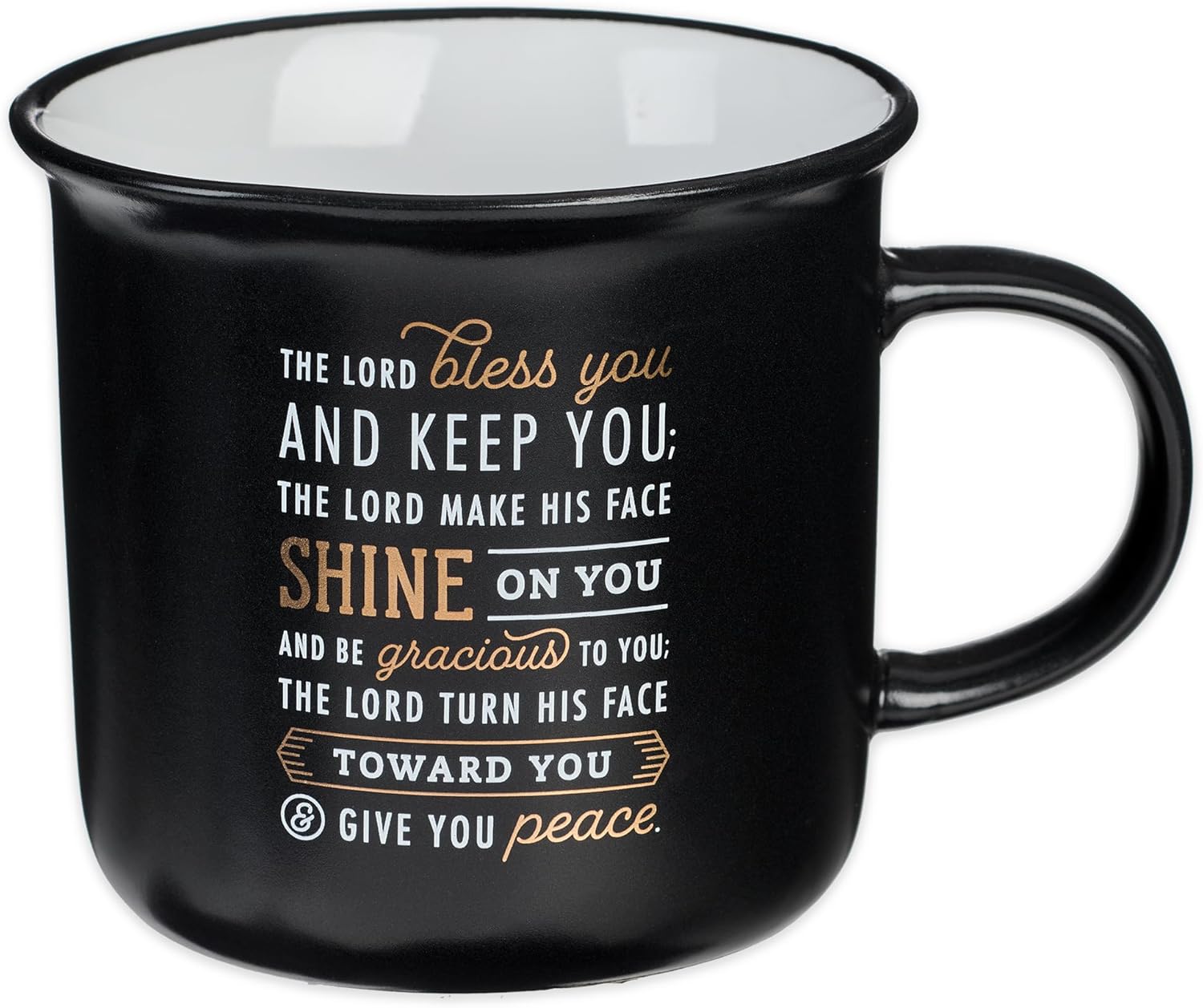 Christian Art Gifts 13 oz. Inspirational Scripture Mug: The Lord Bless You Num. 6:24-26