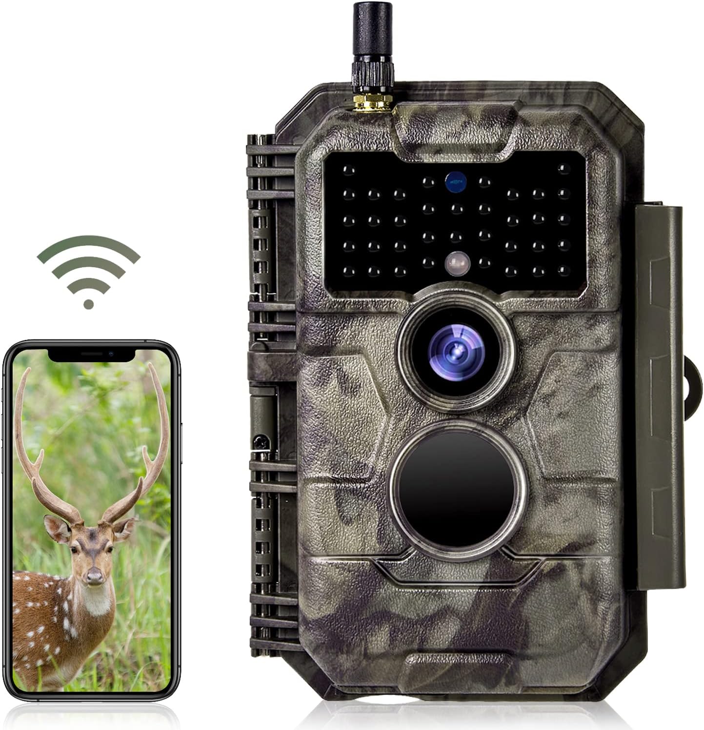 Wireless 32MP Wildlife Camera: App Control, Night Vision, Waterproof