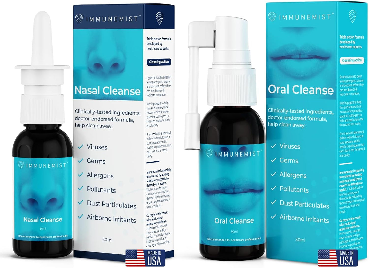 ImmuneMist Nasal and Oral Cleanse Bundle for Total Protection