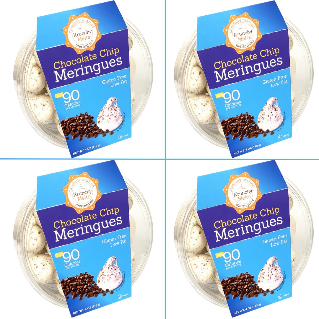 Krunchy Melts Meringue Cookies - Guilt-Free Chocolate Chip Treats