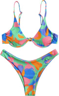 ZAFUL Women's High-Waisted Thong Bikini Set for Summer Style
