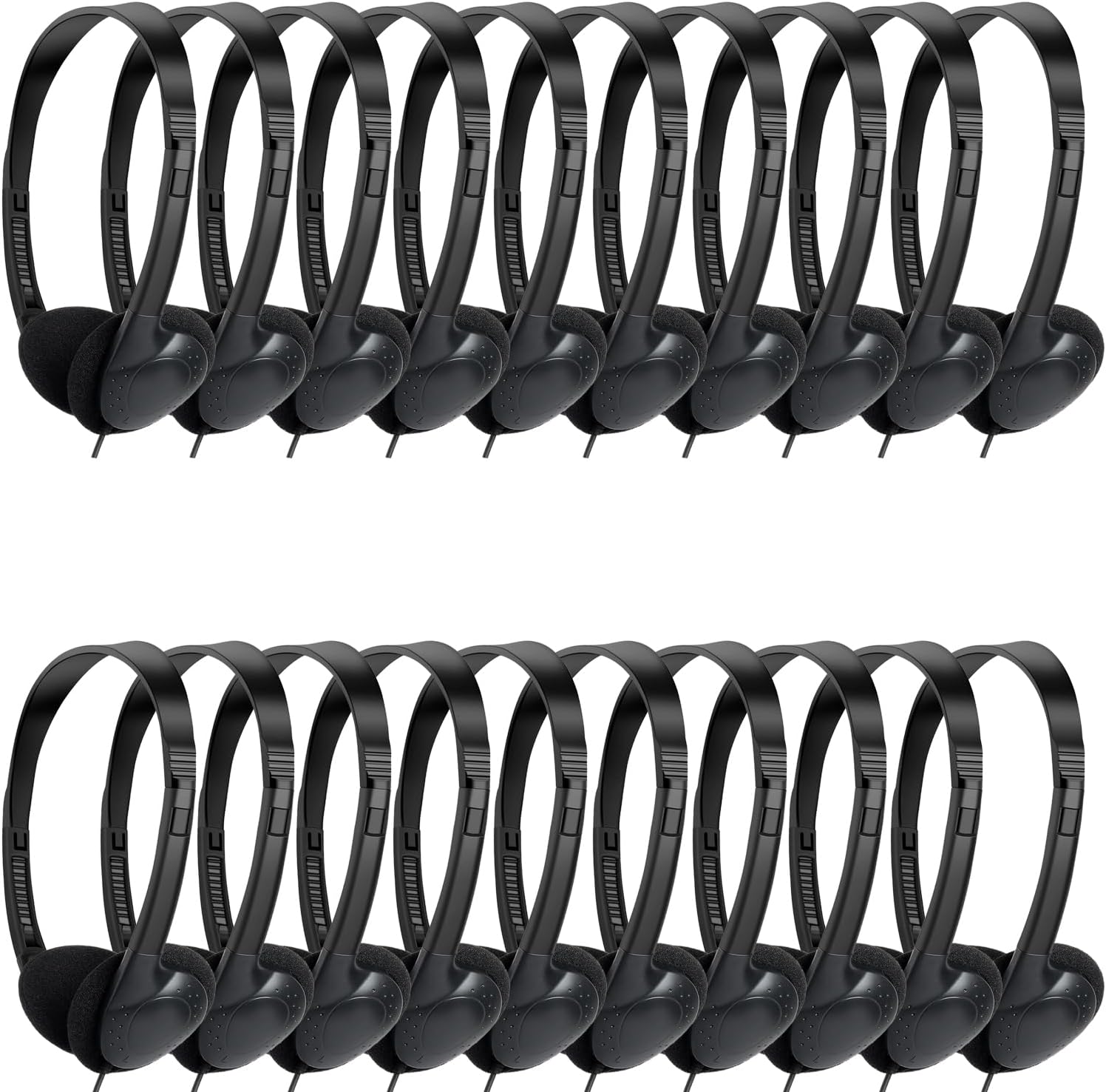 Classroom Headphones Bulk 25 Pack for Kids School Students