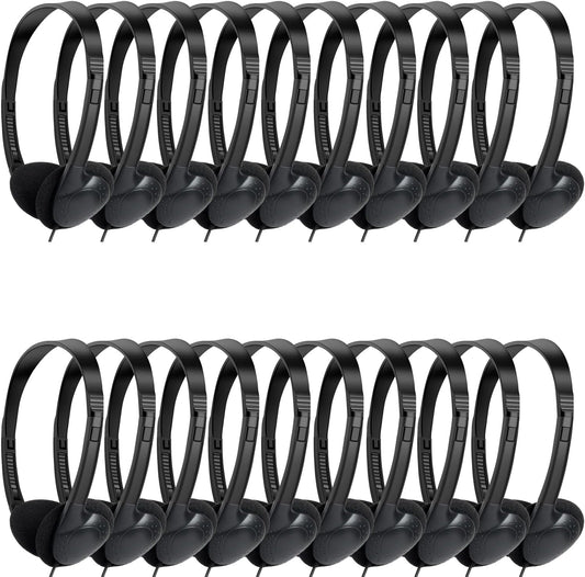 Classroom Headphones Bulk 25 Pack for Kids School Students