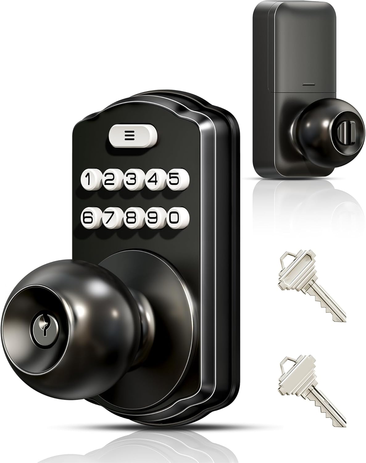 Keyless Entry Digital Lock with Handle for Front Door & Bedroom