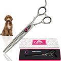 Kenchii Love Dog Grooming Scissors 17 Tooth Thinning Shears - Durable