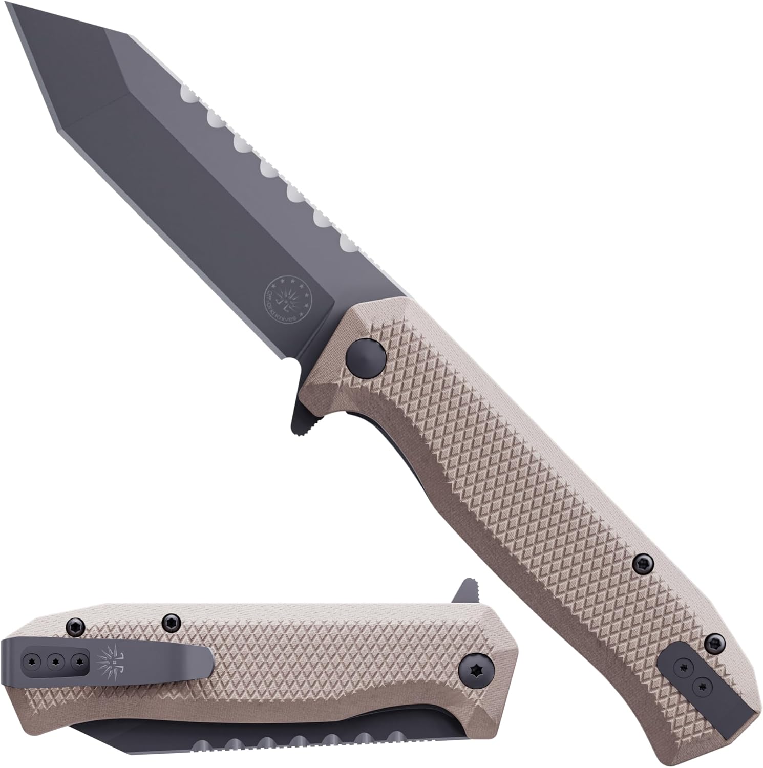 Off-Grid Knives Viper V2: 154CM Steel Tanto Blade Excellence