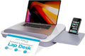 Multi Tasking Lap Desk for Laptops up to 15 in - Comfortable Silver