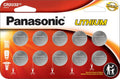 Panasonic CR2032 3.0V Coin Cell Batteries 10 Pack - Long Lasting