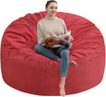 4FT Bean Bag Chair with Memory Foam - Fluffy Round Sofa for Living