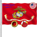US Marine Corps USMC Flag 4x6 Outdoor Double Sided - Heavy Duty