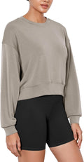 ODODOS Modal Soft Cropped Sweatshirt for Women - Comfortable Everyday