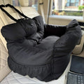 Premium Medium Dog Car Seat for Back Seat Use - Safe Cozy Travel Bed