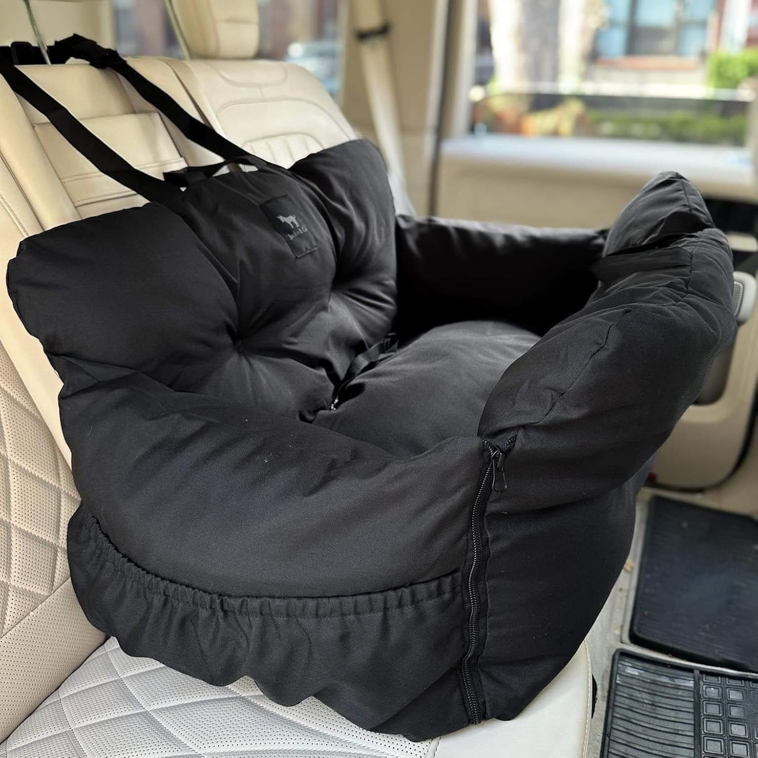 Premium Medium Dog Car Seat for Safe and Cozy Travel Bed