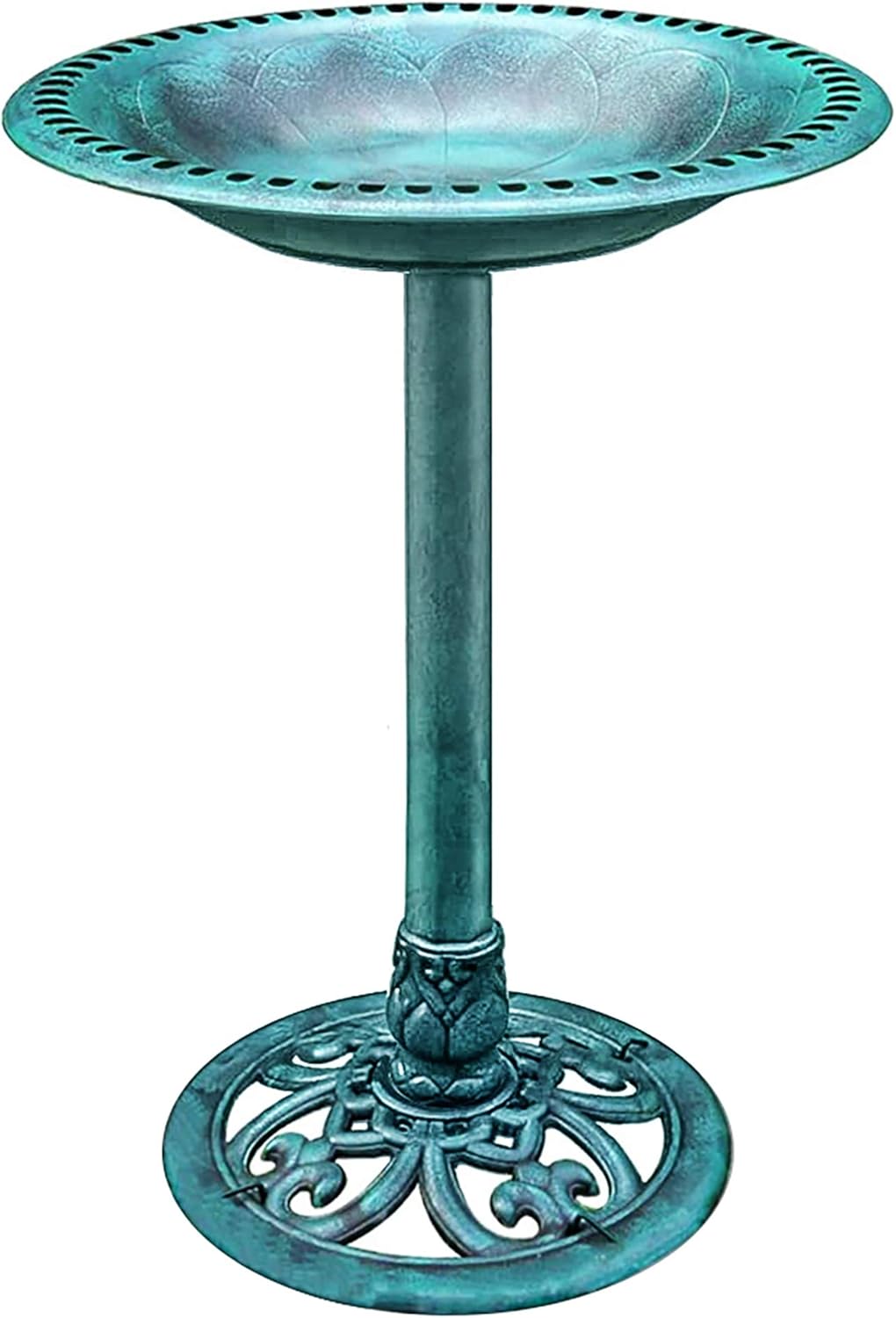 VIVOHOME 28 Inch Height Lightweight Antique Outdoor Bird Bath
