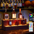 LED Lighted Bar Liquor Shelves for Home Bar and Parties