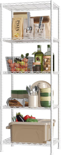 HOMEFORT 5-Shelf Adjustable Wire Shelving Unit - Space-Saving