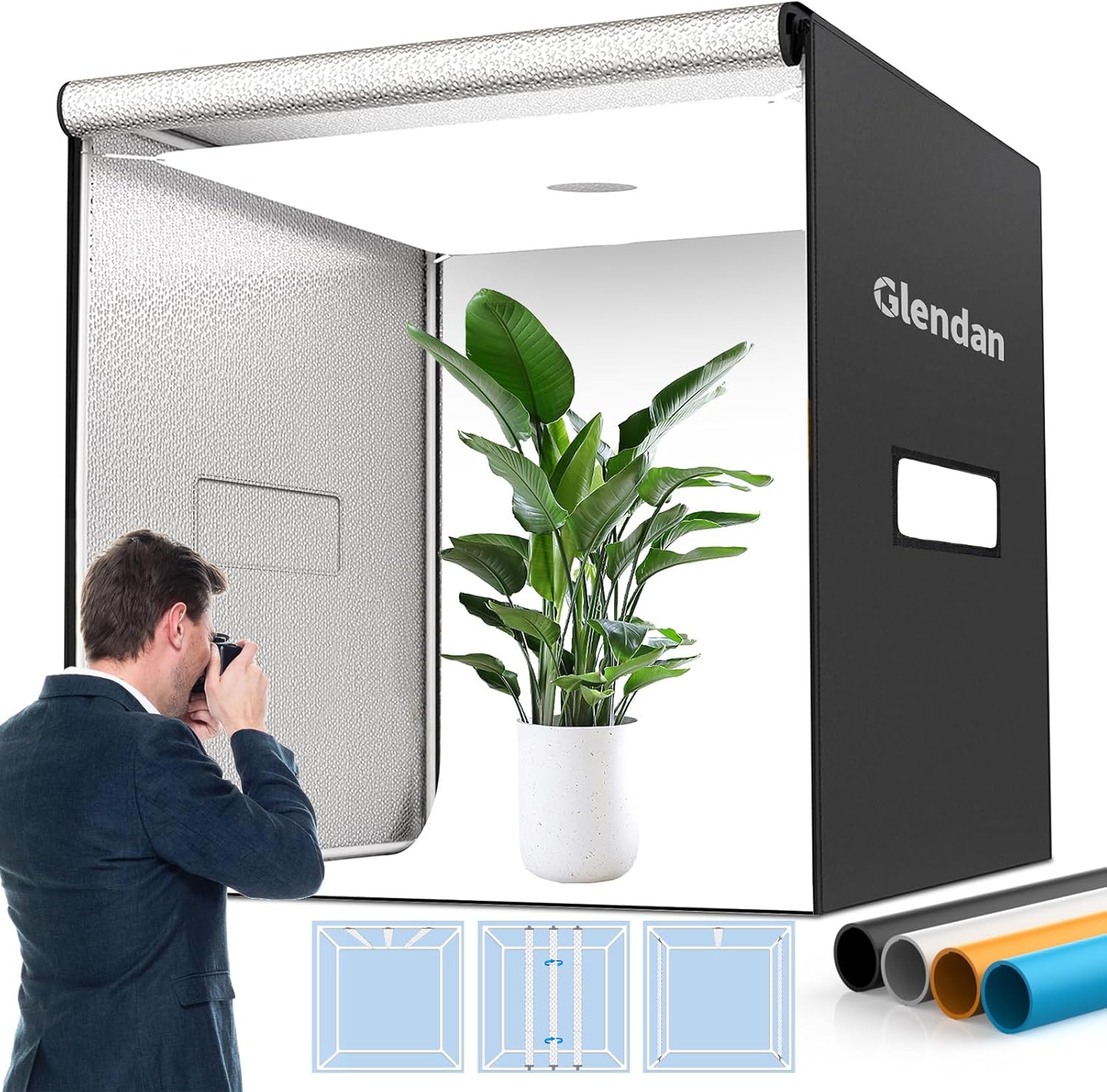 Glendan 40x40 Light Box for Professional Product Photography