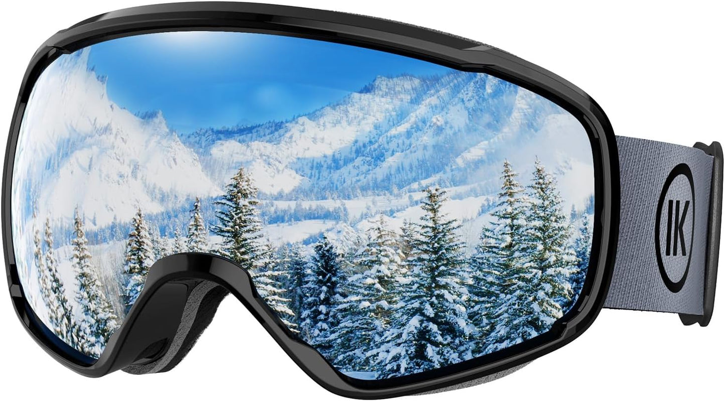 Anti-Fog Ski Goggles OTG for Clear Vision