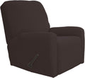 Recliner Slipcover Stretch Sofa Cover 4-Piece - Soft Chocolate