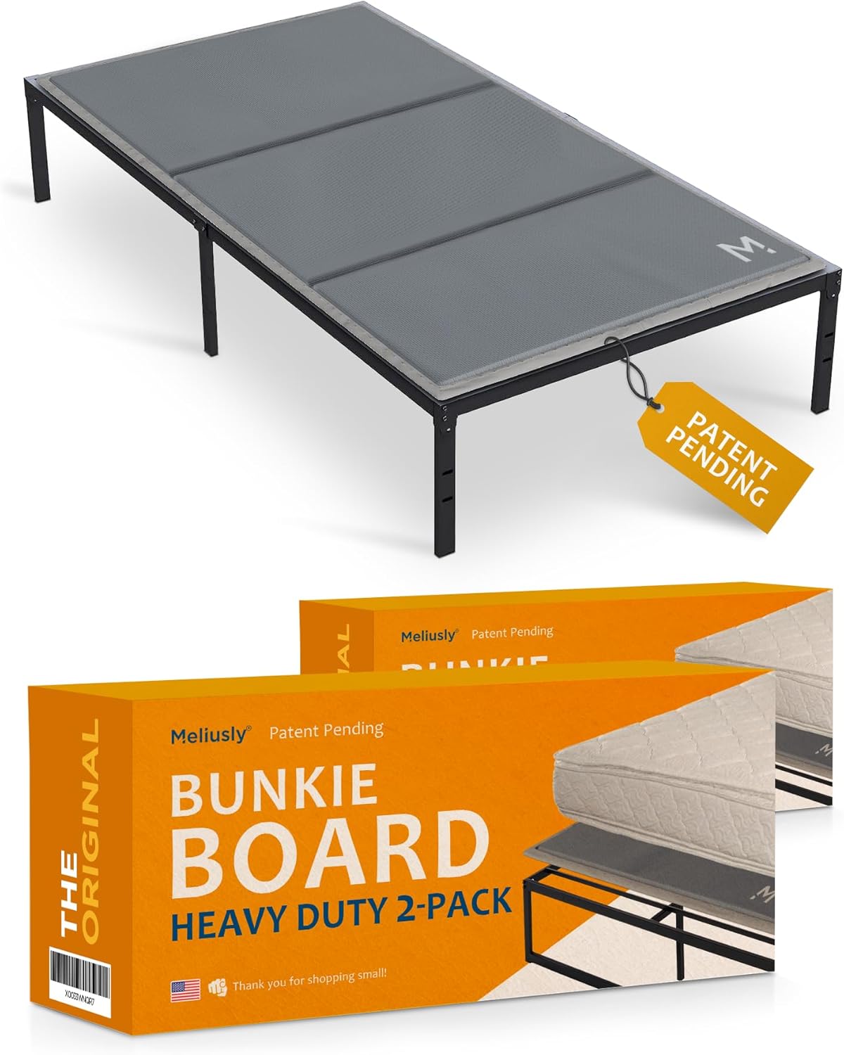 Meliusly Heavy Duty Bunkie Board Twin XL 2-Pack for Comfort