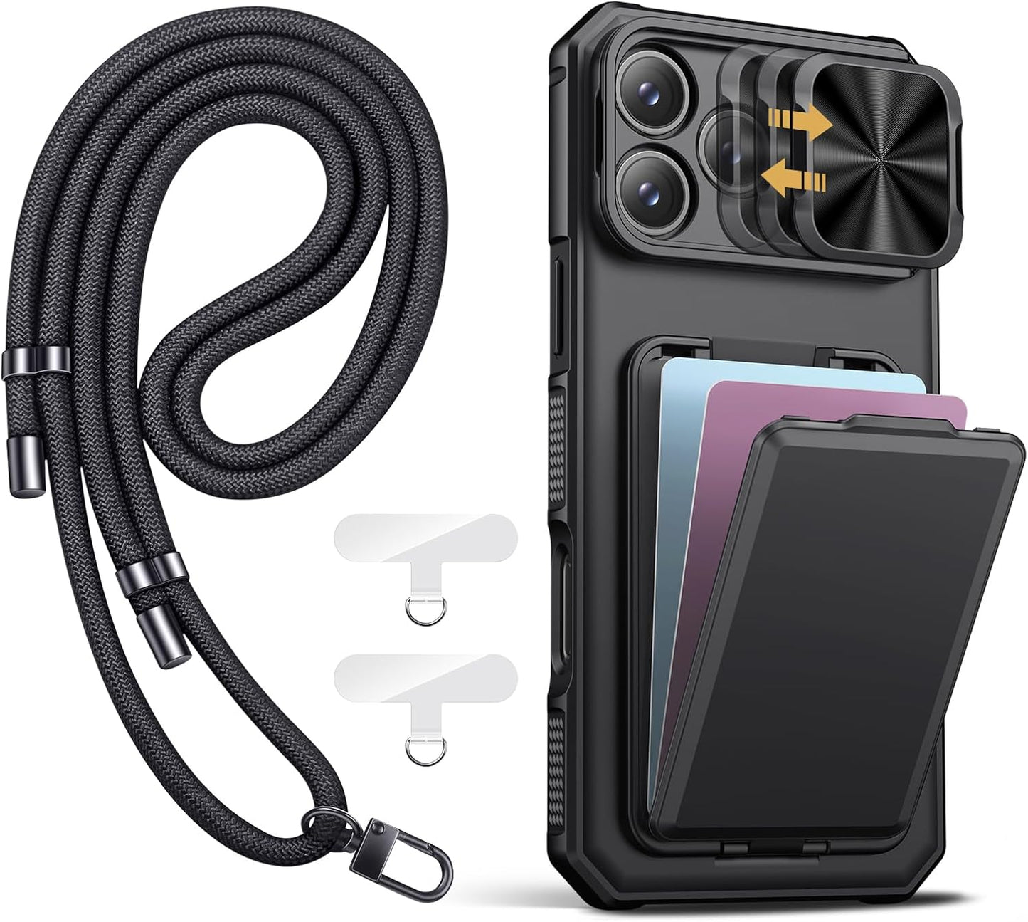 SSLOTSCASE iPhone 17 Pro Max Case with Lanyard & Kickstand