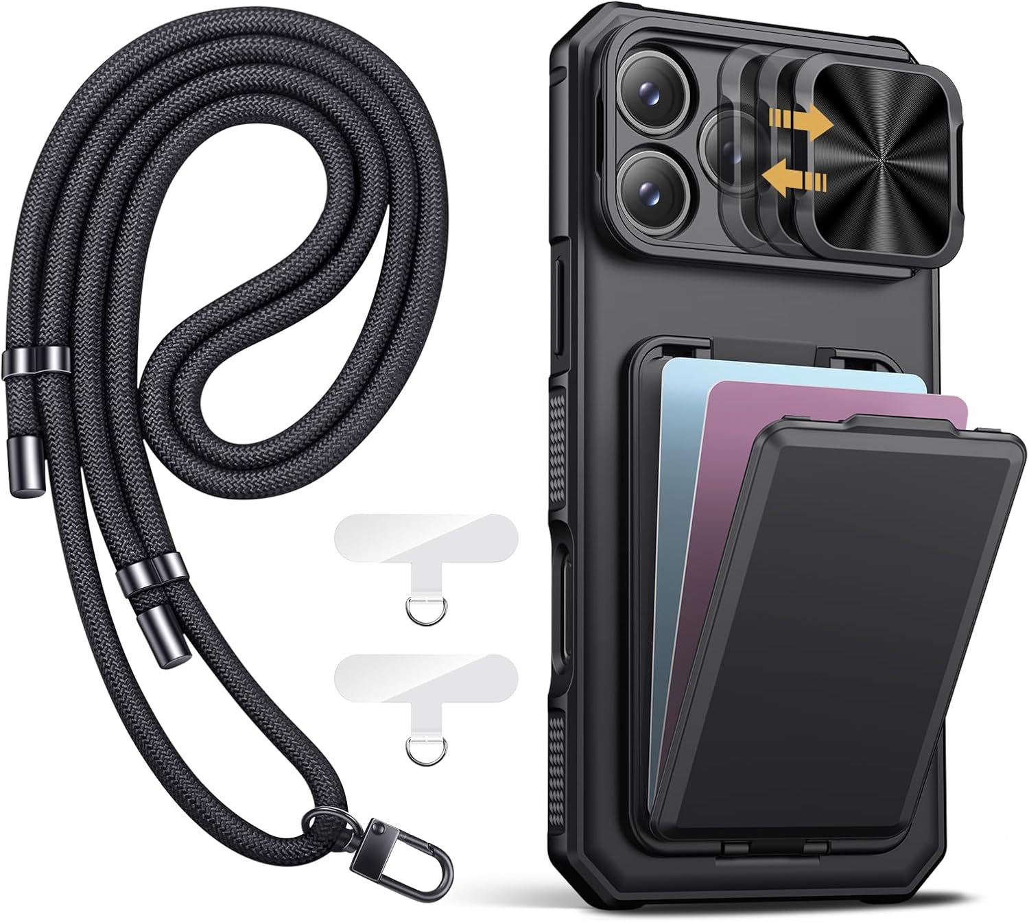 SSLOTSCASE iPhone 17 Pro Max Case with Lanyard & Kickstand