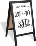 Ilyapa Wooden A-Frame Whiteboard Sign 40 x 20 in - Sturdy Magnetic