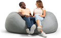 Big Joe Fuf Media Lounger Foam Filled Bean Bag Chair - 6 ft Comfort