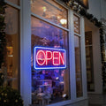 LED Neon Open Sign 16.5in x 9in - USB Powered Bright Open Light