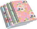 Yansanido Spiral Notebook A5 4-Pack - Thick Hardcover Journals
