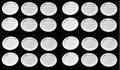 2 in Round Plastic Louver Soffit Air Vent Grille Cover - Pack of 24