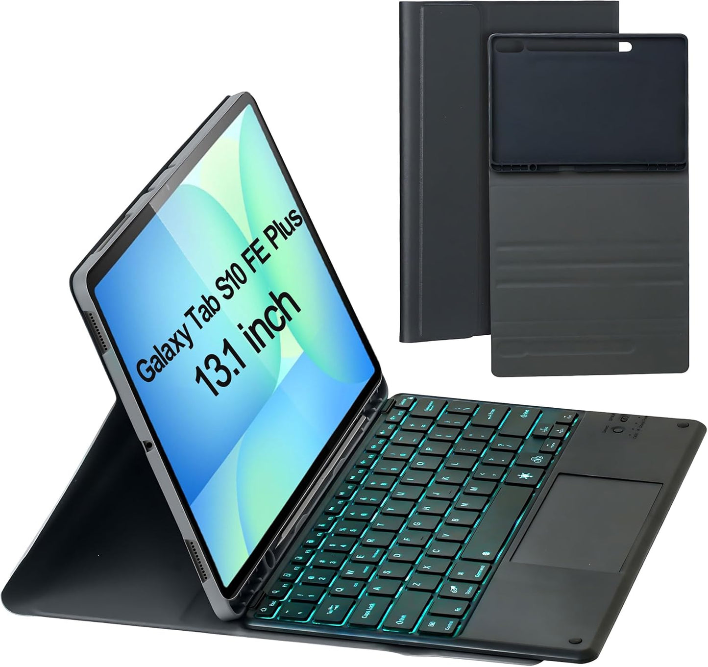 Keyboard Case for Samsung Galaxy Tab S10 FE Plus with Touchpad