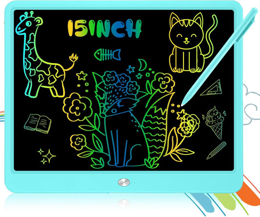 Decute 15in LCD Writing Tablet - Reusable Doodle Pad for Kids