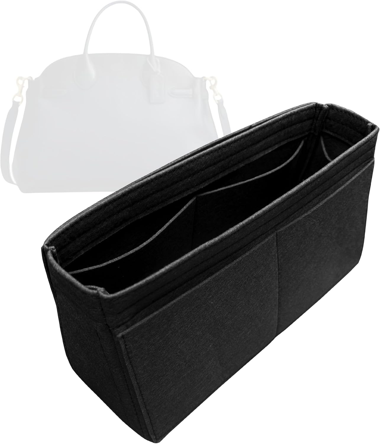 Organizer for Coa.h Soft Empire Carryall - Felt Bag Insert