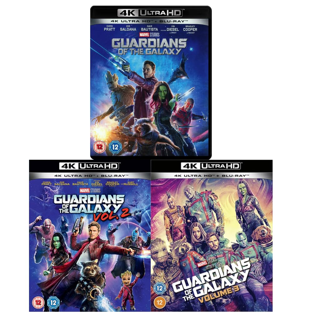 Guardians Of The Galaxy Ultimate 3 Movie Collection Bundle Set