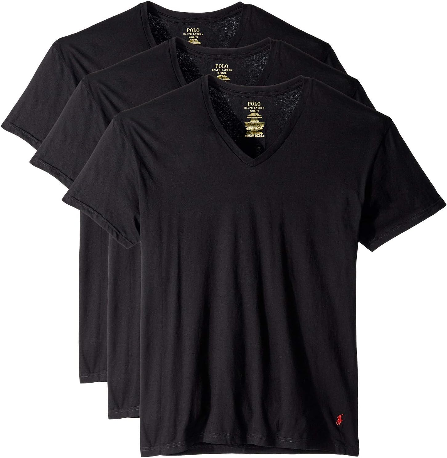 Classic Fit Cotton V-Neck Undershirt 3-Pack for Men
