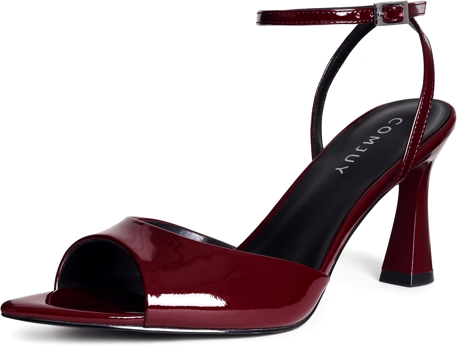Womens High Heels Sandals Peep Toe with Ankle Strap for Elegance